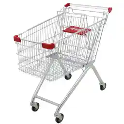 ECVV 100L Practical Shopping Cart for Groceries, Portable and Space-Saving Trolley with Rolling Wheels (White)
