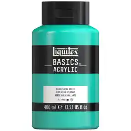 Liquitex Basics 8870329 رنگ اکریلیک مونوپیگمنت، رنگدانه های هنرمند، نور سریع، ویسکوزیته متوسط، کیفیت آرشیو، پرداخت نیمه براق، 400 میلی لیتر - سبز آبی روشن