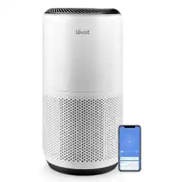 LEVOIT Air Purifiers for Large Home Bedroom 83m², CADR 400m³/h, Alexa Enabled, H13 HEPA Filter with PM2.5 Intelligent Air Quality Sensor, Removes 99.97% Pollen Allergy Dust Smoke Pet, Auto Mode, White