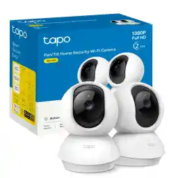 TP-Link Tapo C200P2 360° bewakingscamera voor binnen, 1080p, nachtzicht, bewegingsdetectie, twee-weg audio, compatibel met Alexa & Google Assistant, voor baby's en huisdieren, 2 stuks Tapo C200