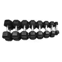 Prosportsae Hex Dumbbell Set – Strength Training Equipment – Fitness Weights – Tough and Durable, Cast Iron Dumbbell Set – Gym Equipment – 2.5 to 20 Kg – 8 Pairs