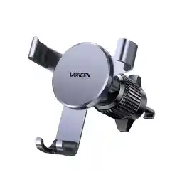 UGREEN Car Phone Holder Car Mount, [360° Rotation for Air Vent], One-hand Auto Lock, Metal Hook Grey Mobile Holder, Fit for iPhone 16/15/14/13, Samsung S25/24/23, 5.8-7.2" Smartphone Accessories