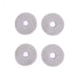 ECOVACS Washable Mopping Pads 4 PCS Per Pack for DEEBOT X2 Omni/ T20 Omni/ T10 Omni/ X1 Omni/ X1 Turbo Series Robot Vacuum and Mop Cleaner, Gray