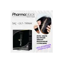 کمپلکس بیوتین و کراتین فارمابلک ضد ریزش مو 60 کپسول - 23 ماده فعال / 2 دوز ماهانه