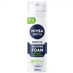 NIVEA MEN Sensitive Shaving Gel, With Chamomile & Hamamelis, Alcohol-Free Gentle Formula for a Smooth Shave, 200ml