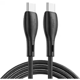 PEGANT USB-C to USB-C Cable Fast Charging Silicone TPE Power Delivery PD Type C Compatible for iPad mini 6 MacBook Pro 2021 14 16 MacBook Air iPad Pro 12.9 Samsung S21 and more (60W 1M, Black)