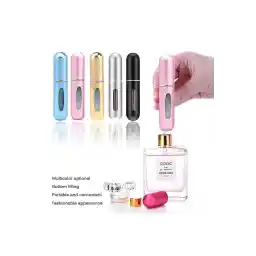 کارتریج بطری عطر مونالیساتوکا مینی قابل شارژ مجدد بطری عطر یدکی جیب مسافرتی 5 میلی لیتری آبی روشن...