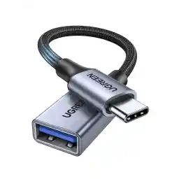 UGREEN USB C to USB Adapter OTG 5Gbps, Type C to A Converter, Type C Connector, Compatible with iPhone 15 16 Pro Max, MacBook Pro, iPad Mini, Galaxy Tab A8, S23 S24 Ultra, etc Silver