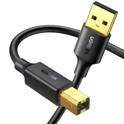 UGREEN USB 2.0 Printer Cable 1.5M A-Male to B-Male Cord USB A to B Cable High Speed Scanner Cord Compatible with Hp, Cannon, Brother, Samsung, Dell, Lexmark, Xerox,Piano, Dac and More