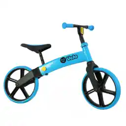 Yvolution Y Velo Junior Toddler Balance Bike | 9 Inch Wheel No-Pedal Training Bike for Kids, Early Learning Bicycle with 3 Adjustable Wheels, Outdoor Gift for Age 18 Months 2 3 4 5 Year Old Boy Girl