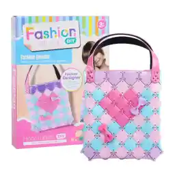 ONE TO FOUR Girls DIY Handbags Kit-Gift Toys for Girls-Fashion Girls Crafted Hang bag Aged 8-12, Fun Arts & Craft Supplies for Girl, Toys Birthday Gifts for Girls Age 6 7 8 9 10 11 12+
