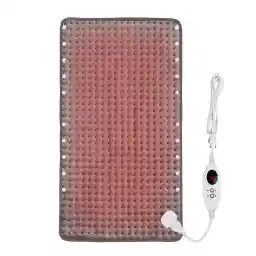 Snailax Groot verwarmingskussen voor rug, nek, schouders, buik, voeten, 84 x 43 cm, elektrisch warmtekussen met automatische uitschakeling, wasbaar warmtepad voor het verlichten van rugpijn,