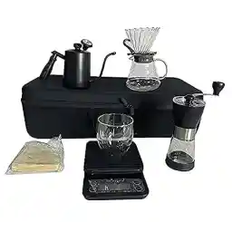 SALE V60 Coffee Maker Gift set Accessories Kitchen V60 Scale with timer Pour Over Kettle Server Paper Filter