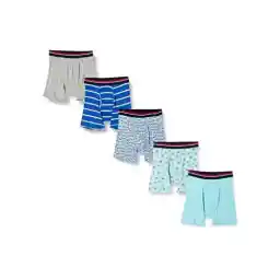 شورت باکسر مردانه آمازون Essentials بدون برچسب، بسته 5 تایی