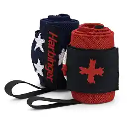 Harbinger Red Line 18-Inch Weightlifting Wrist Wraps For Men And Women (Pair)