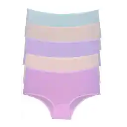 شلوارک زنانه هیلادی لایکرا پنبه ای 5 تیکه کمر بلند نرم 5 رنگ