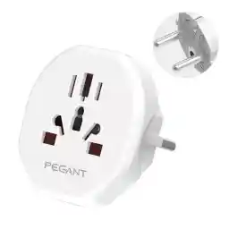 PEGANT World to EU Plug Travel Adapter for All Europe EU/UK/Australia/China/Russia/Turkey/Spain Worldwide Power Outlet Converter