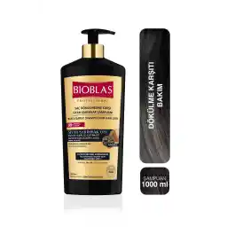 شامپو 1000 میلی لیتری سیاه سیر بایوبلاس با فرمول فشرده ضد ریزش مو