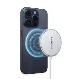 UGREEN Qi2 Magsafe Charger iPhone 15W【Apple MFi Certified】Magnetic Wireless Charger for Airpods Charging Pad Fast Charging Type C Braided Cable for iPhone 16/15/14/13/Series and AirPods 3/2/Pro