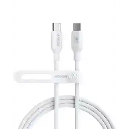 Anker 544 Type-c To Type-c Cable With Fast Charging And Data Transfer for MacBook Pro, iPad Pro, iPad Air 4, Samsung Galaxy S25/S24/S23+/S23 Ultra/S22 Ultra 240W - White