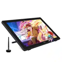 تبلت طراحی گرافیکی HUION Kamvas 24 Plus QHD با صفحه نمایش QD کامل لمینیت 140% sRGB 2.5K Graphics Drawing Monitor Stylus 8192 Pen Pressure Tilt Batteryless Stylus for PC/Mac/Android، صفحه نمایش قلم 23.8 اینچی