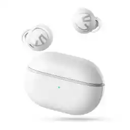SoundPEATS Free2 classic Wireless Earbuds Bluetooth V5.1 Headphones with 30Hrs Playtime in-Ear Wireless Earphones, Built-in Mic for Clear Calls, Touch Control, Single/Twin Mode, Stereo Sound (White)