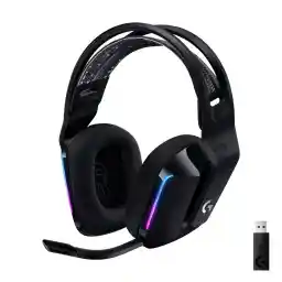 Logitech G733 LIGHTSPEED Wireless Gaming Headset met verende hoofdband, LIGHTSYNC RGB, Blue VO!CE-microfoontechnologie en PRO-G-audiodrivers - Zwart Logitech G733 LIGHTSPEED Wireless Gaming Headset met verende hoofdband, LIGHTSYNC RGB, Blue VO!CE-microfoontechnologie en PRO-G-audiodrivers - Zwart