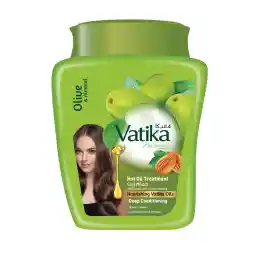 Vatika Naturals Hammam Zaith - Hot Oil Treatment | Enriched With Henna, Olive & Almond | Provides Deep Nourishment, Revitalizes Strength, Soften Hair - 500 g