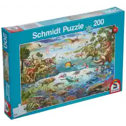Schmidt - SCH-56253 - Ontdek de Dinosaurussen, 200 stukjes Puzzel - vanaf 8 jaar - dieren puzzel