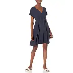 Amazon Essentials Women's Surplice Dress (Available in Plus Size)