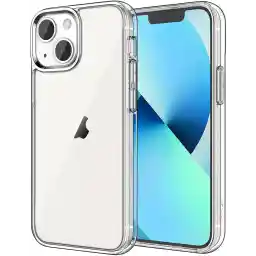 JETech Case for iPhone 13 mini 5.4-Inch, Non-Yellowing Shockproof Phone Bumper Cover, Anti-Scratch Clear Back (Clear)