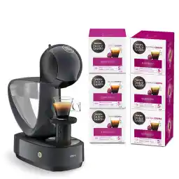 قهوه ساز Krups NESCAFÉ Dolce Gusto Infinissima، طراحی چند نوشیدنی، مخزن بزرگ XL قابل جابجایی، فشار 15 بار + 5 جعبه 16 کپسولی