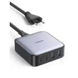 UGREEN Nexode 65W USB C Charger 4-Port USB C Charger GaN Charger سازگار با MacBook Pro/Air, Surface Pro, iPad Pro/Air, iPhone 15 Pro Max/ 15/14/14 Pro/14 Pro Max, Galaxy S23 Ultra, S23 و غیره.