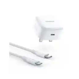 UGREEN PD 20W USB C Charger Cable Set for iPhone Charger Lightning Cord Type C Fast Charging Wall Plug with Lightning Cable 1M Compatible for iPhone 14 Pro Max/13/12/11/Xs, iPad 7-9/ mini 5/ Air 3