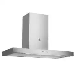 Electrolux 90 cm Built-In T-Shaped Chimney Cooker Hood with LED Lighting, Slider controls, Indicator for Grease and Carbon Filter, Stainless Steel, ECT9151S