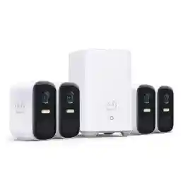 eufy Security, eufyCam 2C Pro 4-Cam Kit, Wireless Home Security System with 2K Resolution, 180-Day Battery Life, HomeKit Compatibility, IP67, Night Vision, and No Monthly Fee.