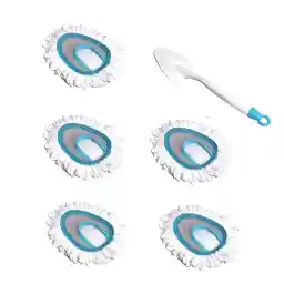 Amazon Basics Cleaning Duster, 5-Pack, Blue and White