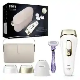 Braun Smart IPL, Silk·Expert Pro 5: at Home Laser Hair Removal for Women and Men, Permanent Visible Hair Reduction in Hair Regrowth for Body & Face, Wide Head and Two Precision Heads, IPL5347