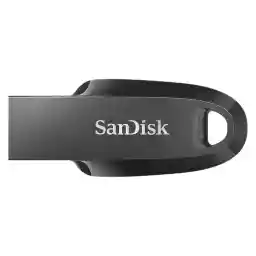 فلش درایو SanDisk Ultra Curve 3.2 256 گیگابایت (RescuePRO Deluxe، سرعت تا 100 مگابایت بر ثانیه، حلقه جاکلیدی) مشکی