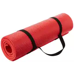 ARNV 8mm Yoga Mats With Carrying Strap, Made In India, Red