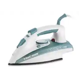 Black & Decker 1750W Steam Iron Ceramic Coated Soleplate with Anti Calc Drip Self Clean and Auto Shutoff, Removes Stubborn Creases Quickly Easily X1600-B5 2 Years Warranty