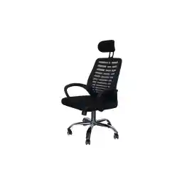 Mahmayi Sleekline HY 903 Mesh Task High Back Chair, High Back Mesh Chair, Ergonomic Swivel Executive Chair Height Rolling Swivel Chair Black, HY-903-BLK