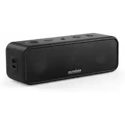 Soundcore 3 by Anker Soundcore, Bluetooth Speaker with Stereo Sound, Pure Titanium Diaphragm Drivers, PartyCast Technology, BassUp, 24H Playtime, IPX7 Waterproof, App, Custom EQ, Home, Outdoor, Beach