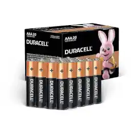 Duracell, AAA 1.5V Alkaline Batteries, Pack of 20 - Last up to 100% longer