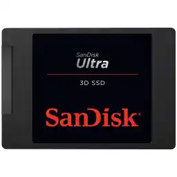 SanDisk Ultra 3D SSD 1 TB (سرعت خواندن تا 560 مگابایت بر ثانیه، سرعت نوشتن تا 520 مگابایت بر ثانیه، فناوری 3D NAND، فناوری NCache 2.0) مشکی