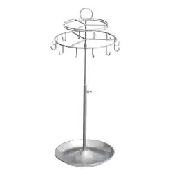 Amazon Basics Spinning Jewelry Tree Stand - Nickel