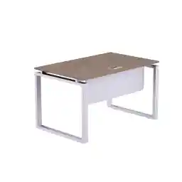 Mahmayi Carre 5116 Workstation Table without Drawer for Home & Office - Truffle Davos Oak