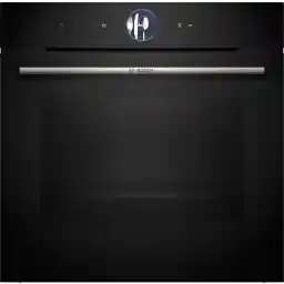 Bosch Series 8 Built-in Oven 60 x 60 cm, Home Connect for Remote Monitoring and Control via App, 4D Hot Air, TFT Touch Display Plus, HBG756CB1M, Black, 1 Year Manufacturer Warranty