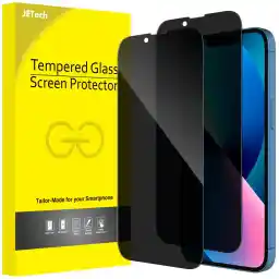 JETech Privacy Full Coverage Screen Protector for iPhone 16e 2025, iPhone 13/13 Pro 6.1-Inch, Anti-Spy Tempered Glass Film, Edge to Edge Protection Case-Friendly, 2-Pack