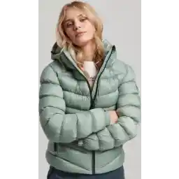 سوپردری ژاکت پددار فوجی دامز جاس - سبز یشمی روشن - Maat L